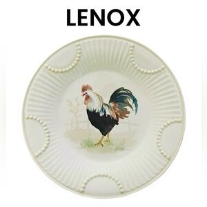 Lenox Butler's Pantry Rooster Luncheon Plate